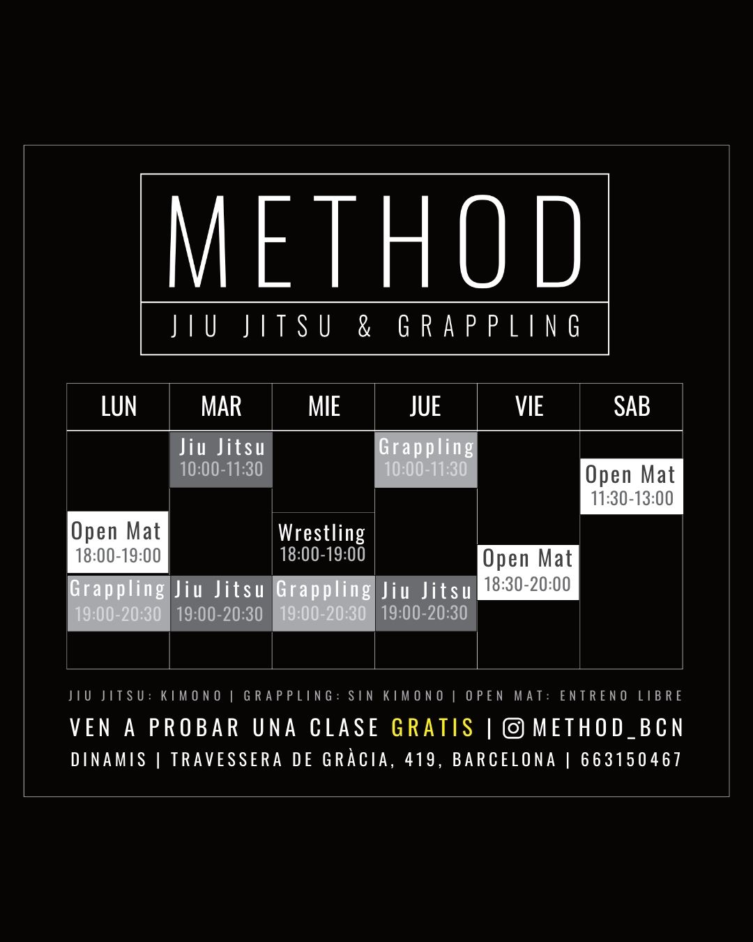 METHOD BCN - Jiu Jitsu & Grappling — Jiu-Jitsu en Barcelona