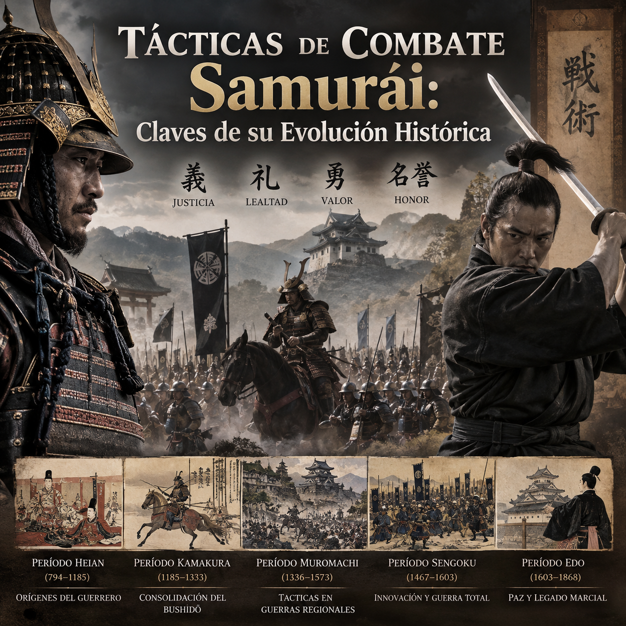 Tácticas de Combate Samurái: 7 Claves de su Evolución Histórica