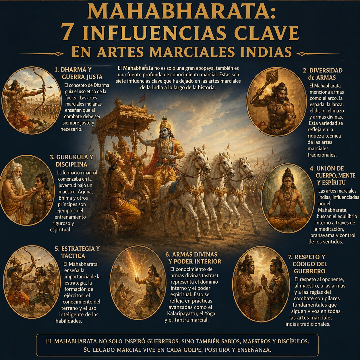 Mahabharata: 7 influencias clave en artes marciales indias