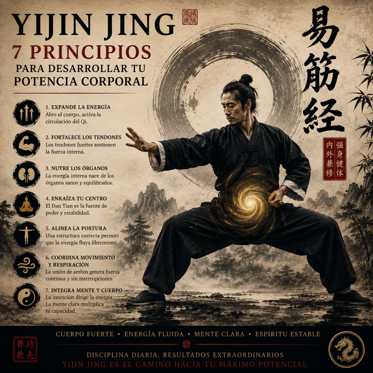 Yijin Jing: 7 Principios para Desarrollar tu Potencia Corporal